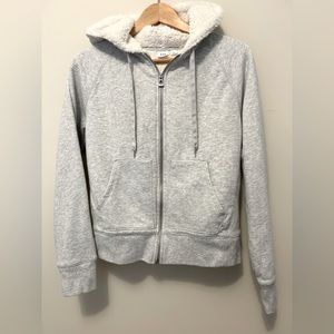 GAP Sherpa Lined Zip Up Hoodie
